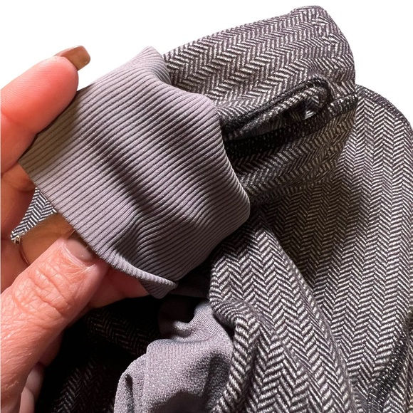 LULULEMON  Daily Practice Herringbone Slate Black Gray Light Hoodie W4166S - Picture 10 of 14